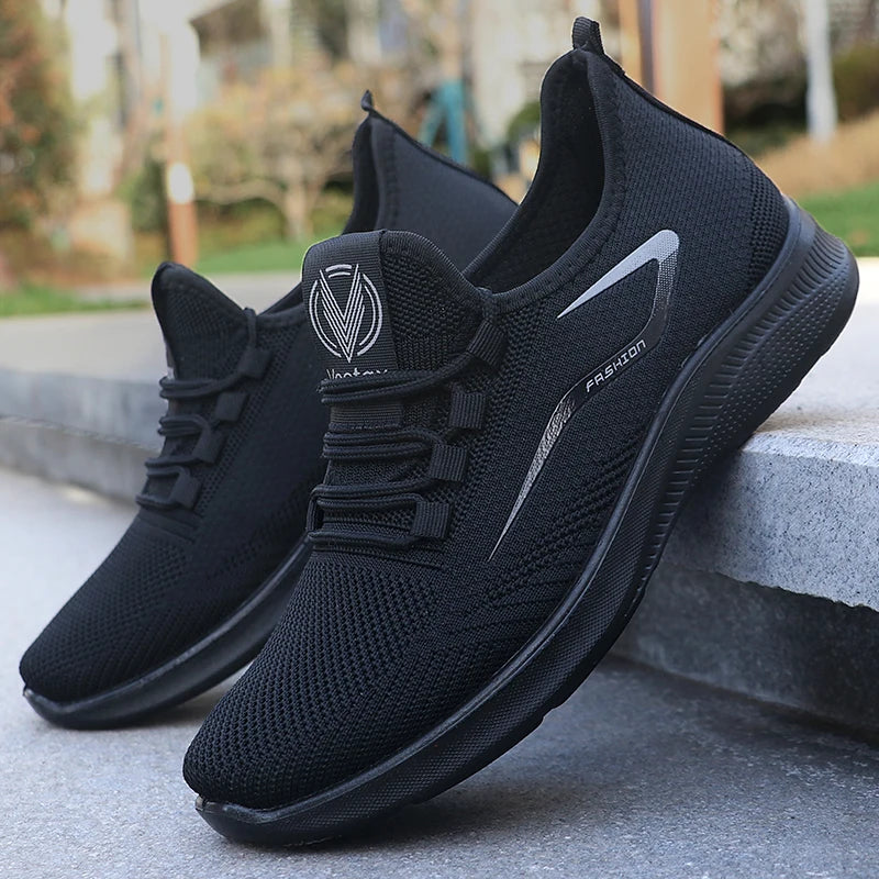 Lichte herensneakers met veters