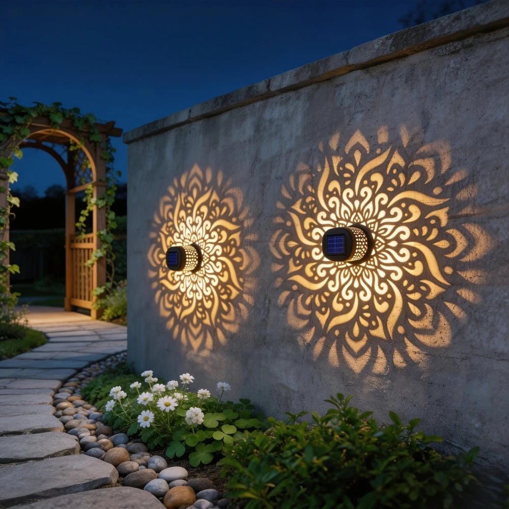 Decoratieve solar Mandala buitenlampen
