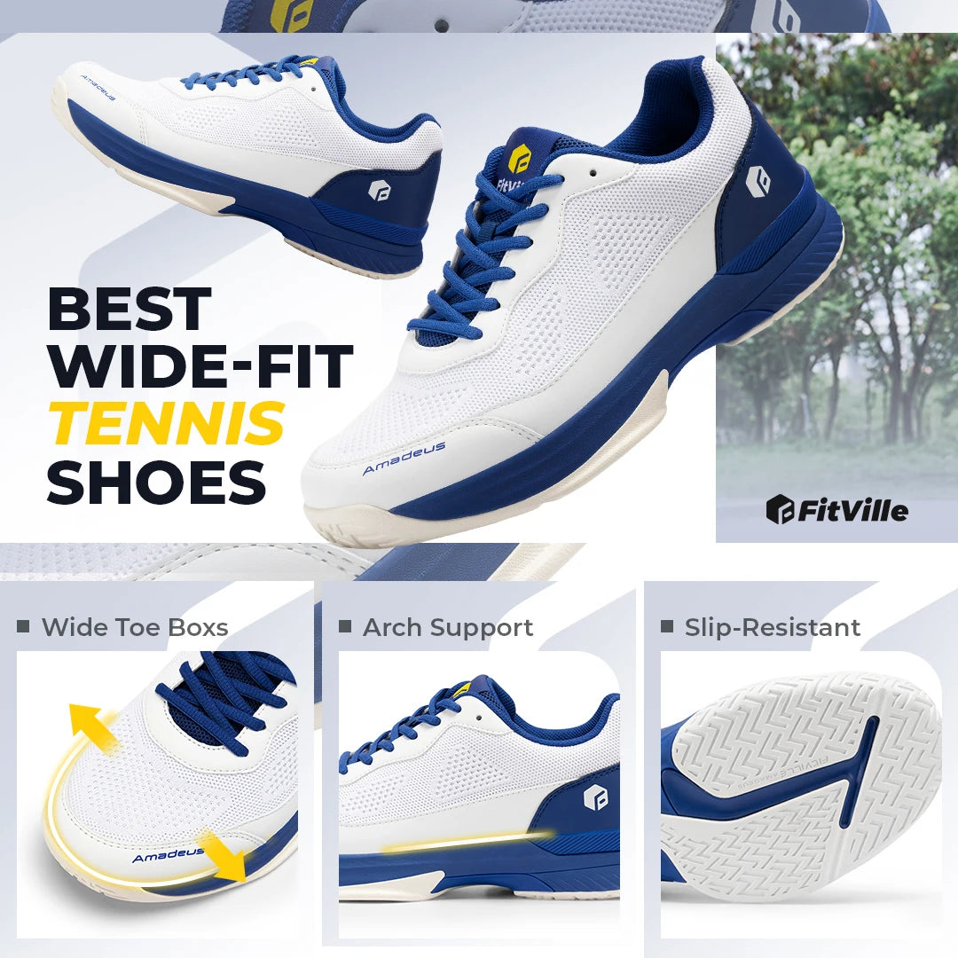 Extra brede sportschoenen voor heren (FitVille)