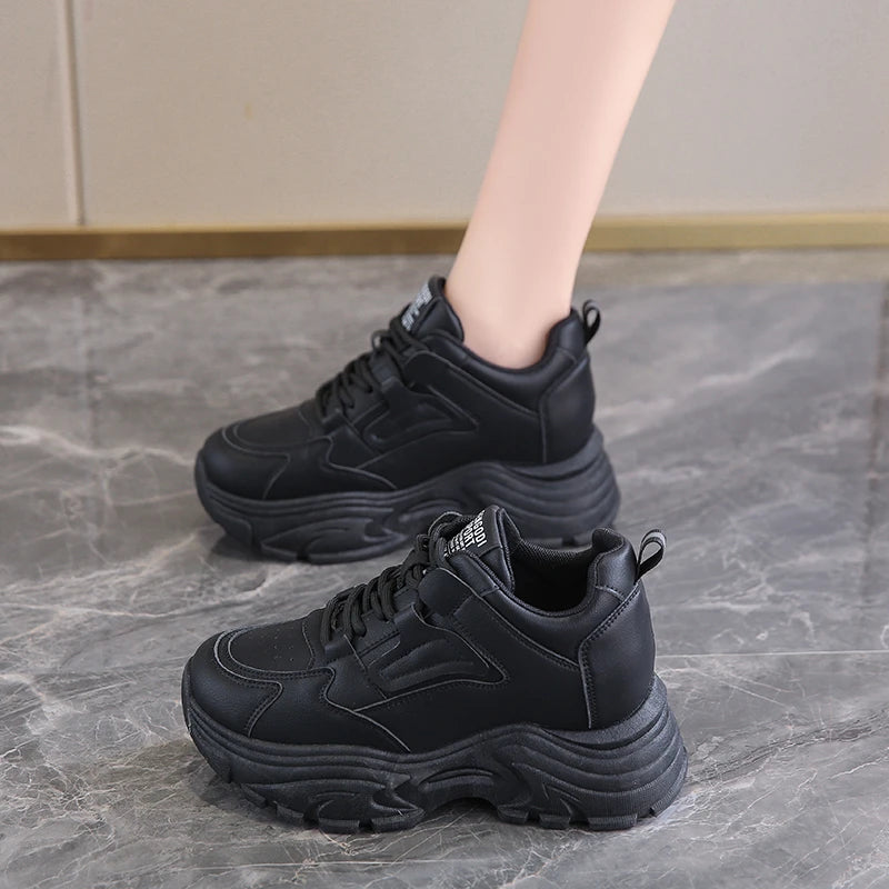 Witte plateausneakers - afbeelding 15