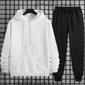 Effen joggingpak met hoodie - afbeelding 19