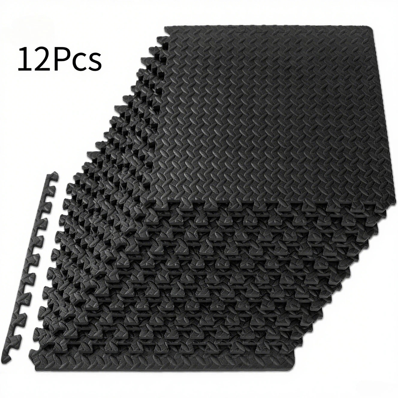 12-delige EVA puzzel fitnessmat set
