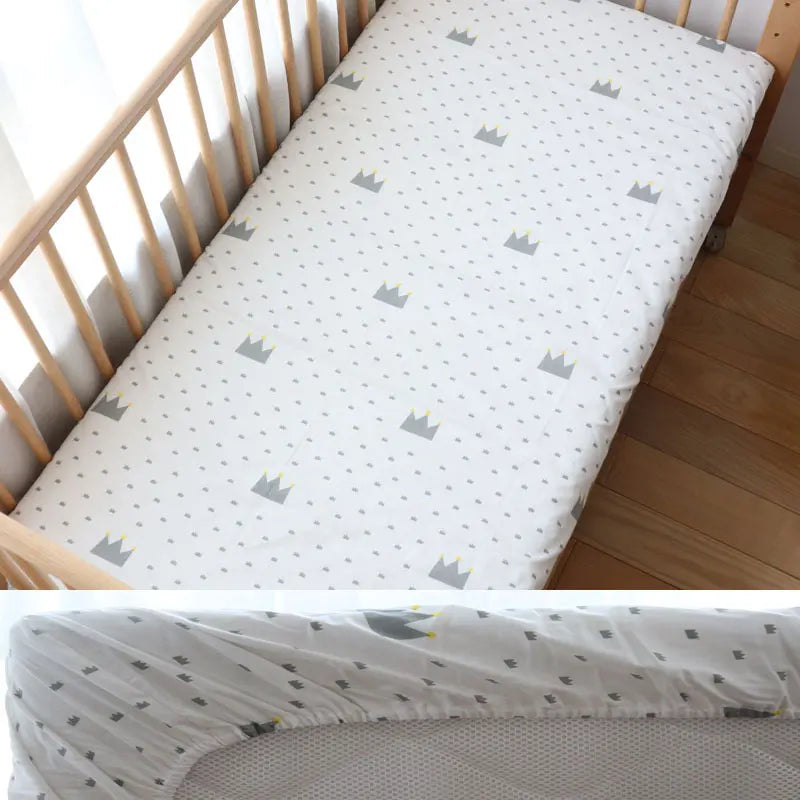100% katoenen baby hoeslaken van 130x70cm