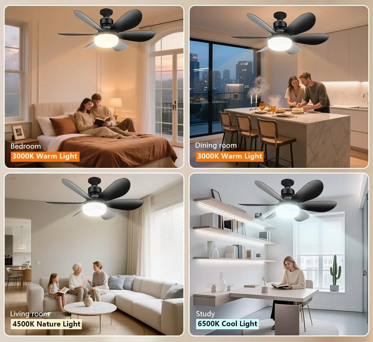 LED plafondlamp met dimbare afstandsbediening (30W)