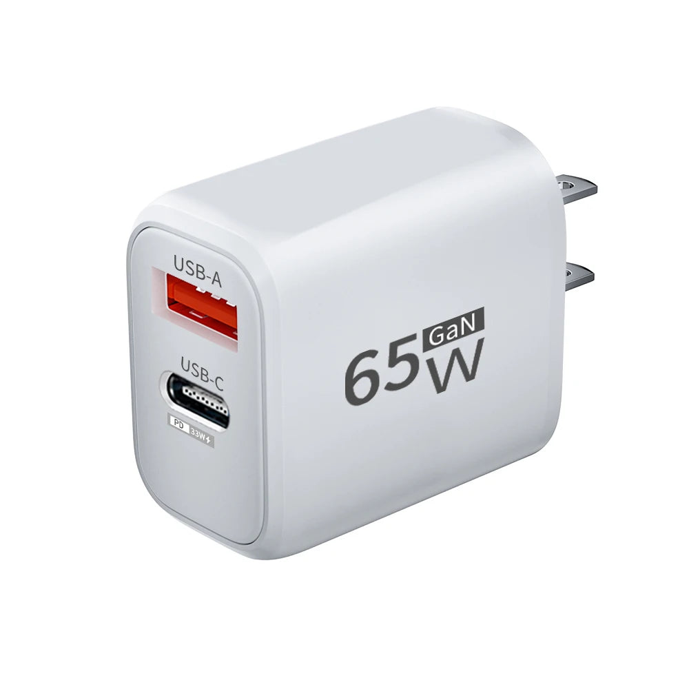 65W GaN USB-C snellader
