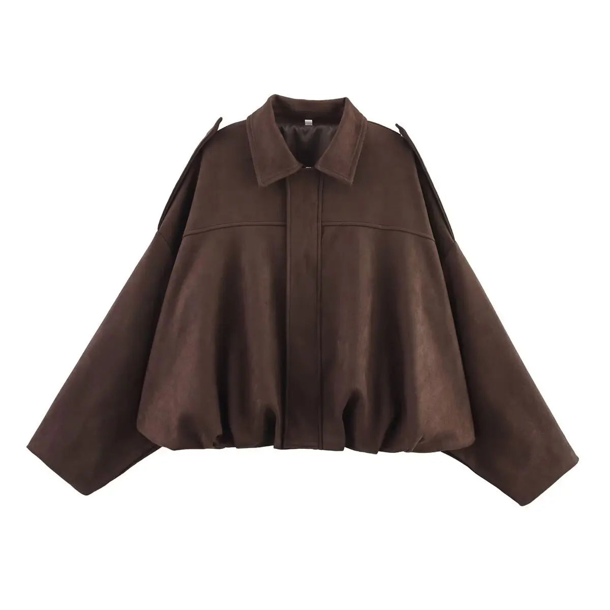 Suède-look jack met vleermuismouwen - afbeelding 9