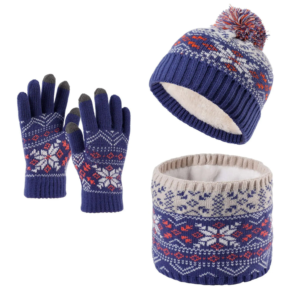 Kindermuts met col en handschoenen - afbeelding 2