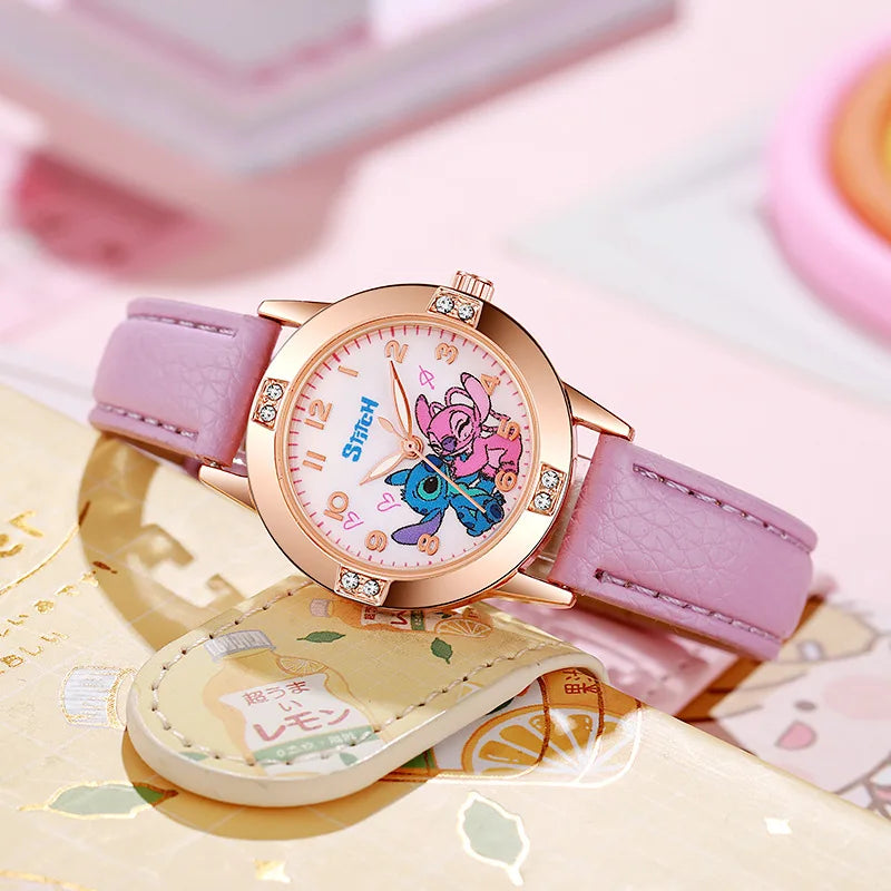 Schattige Stitch kinderhorloge