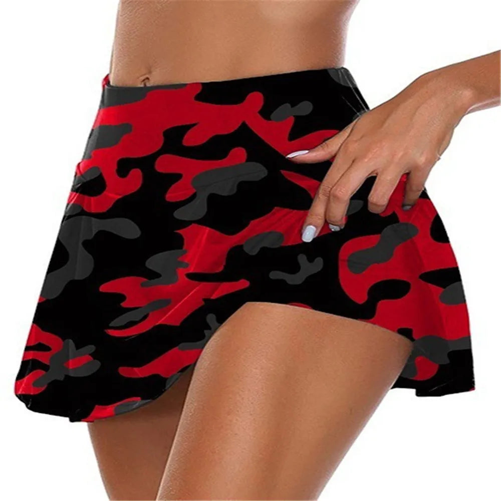 Modieuze damesrok met hoge taille en stijlvolle two-piece look