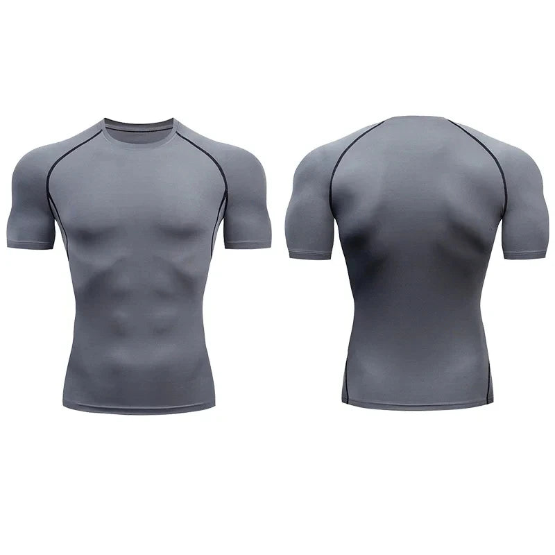 Heren compressie sportshirt