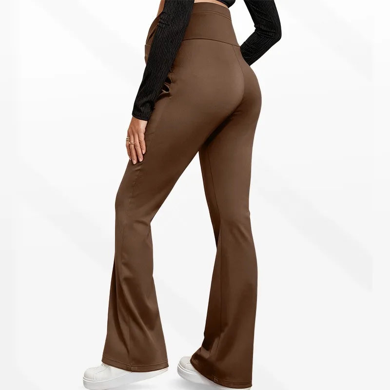 Slim fit zwangerschapsbroek met hoge taille en buikondersteuning