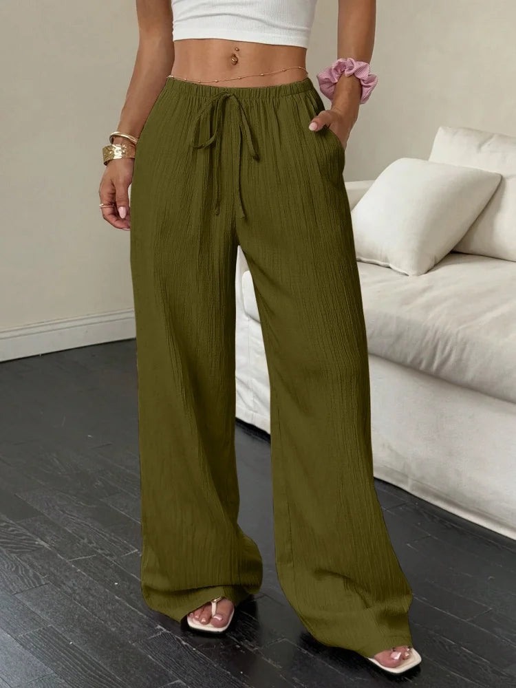 Dames wide leg broek