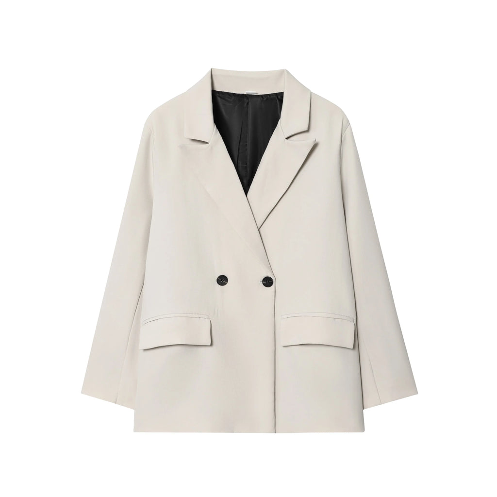 Oversized blazer met dubbele rij knopen - afbeelding 10