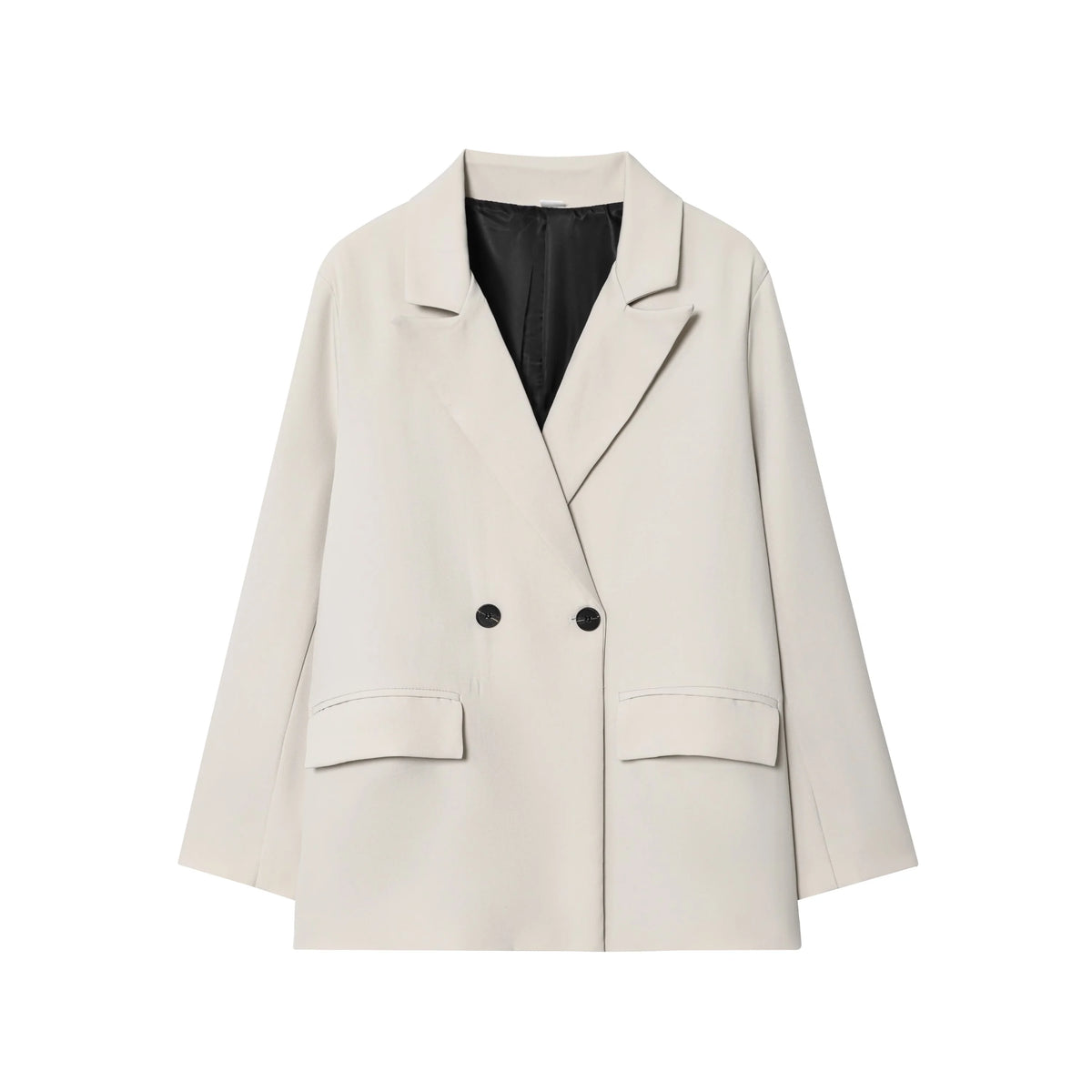 Oversized blazer met dubbele rij knopen - afbeelding 10