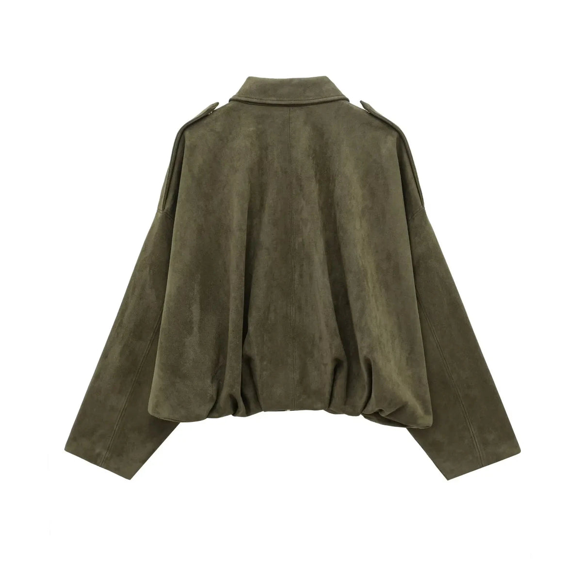 Suède-look jack met vleermuismouwen - afbeelding 6