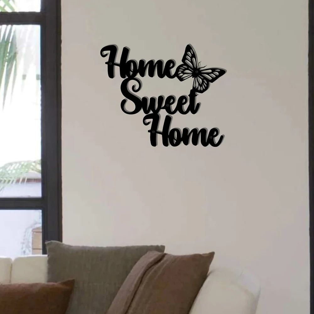 Home Sweet Home" metalen wanddecoratie