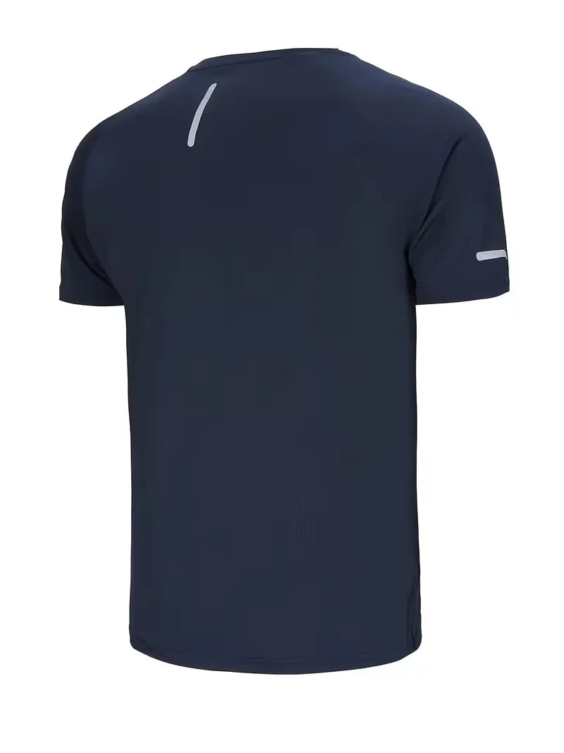 Heren quick-dry sportshirt met reflecterende details