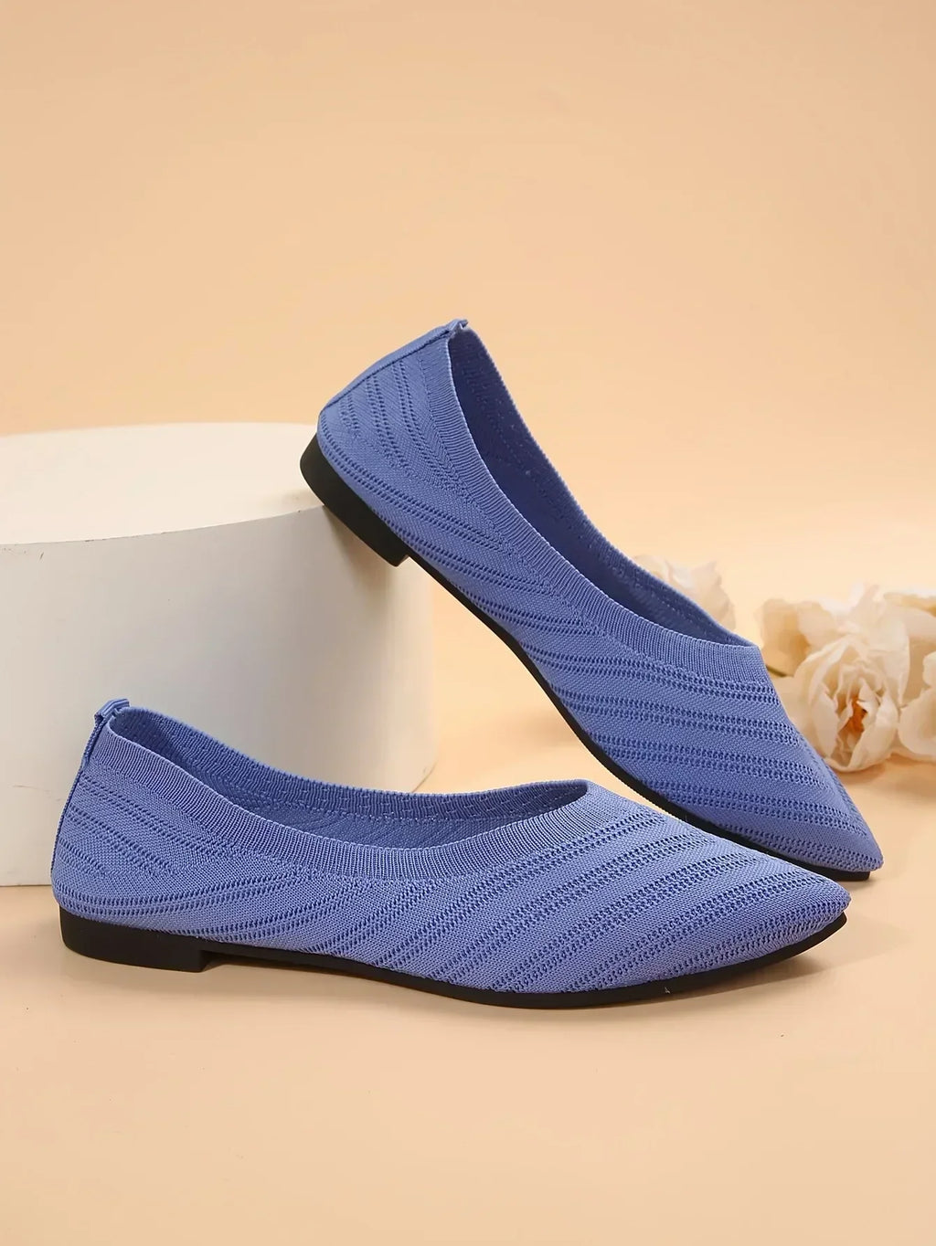 Gebreide spitse ballerina's - afbeelding 36