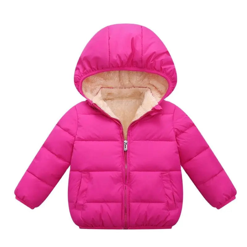 Gevoerde kinderwinterjas met capuchon - afbeelding 7