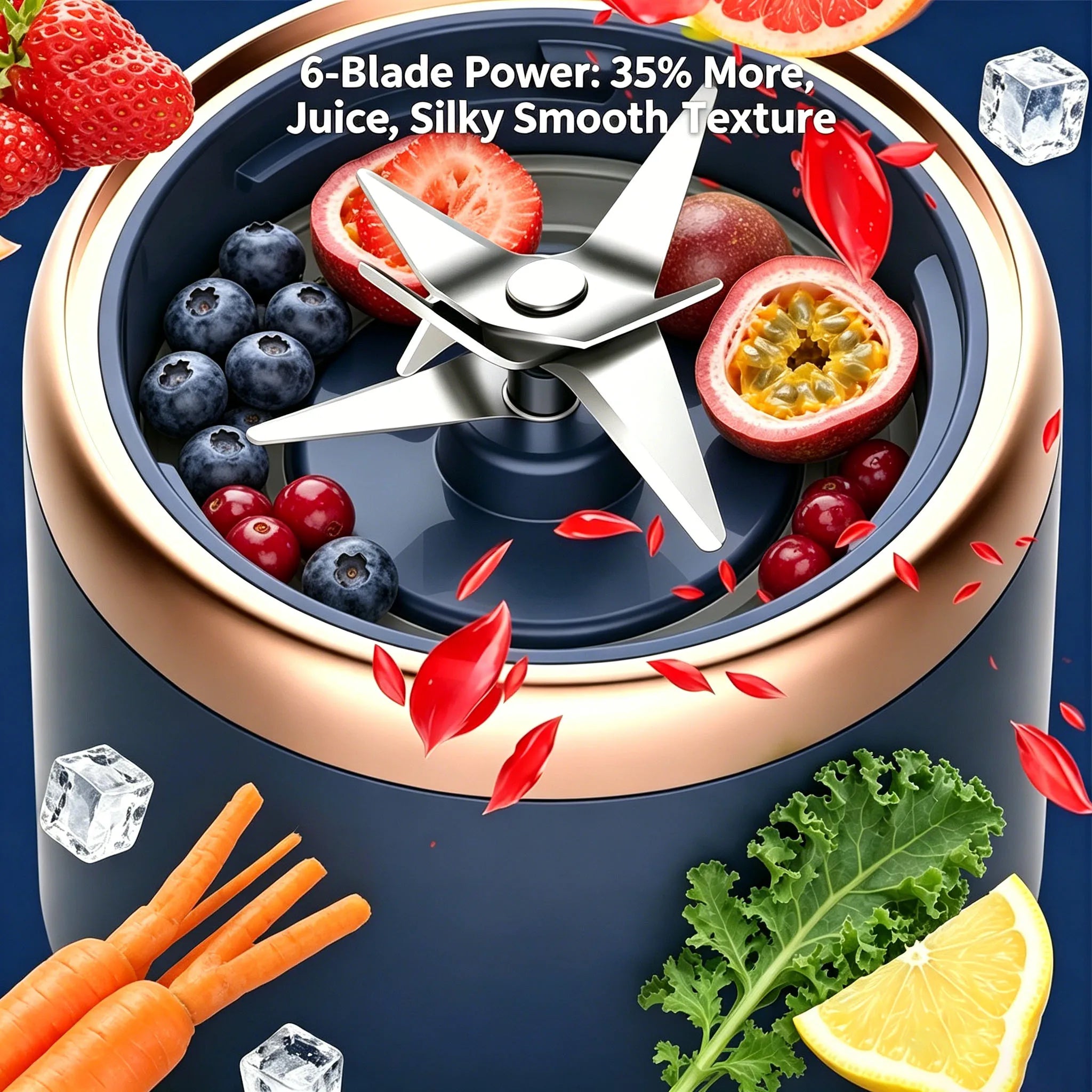 Draagbare mini fruitblender