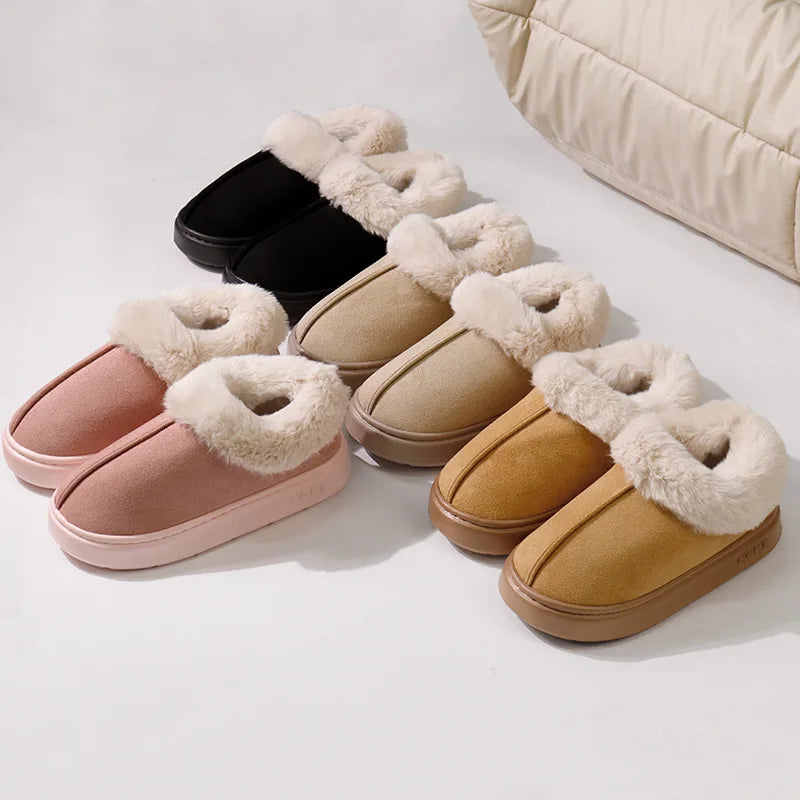 Pluche pantoffelboots voor dames - afbeelding 3
