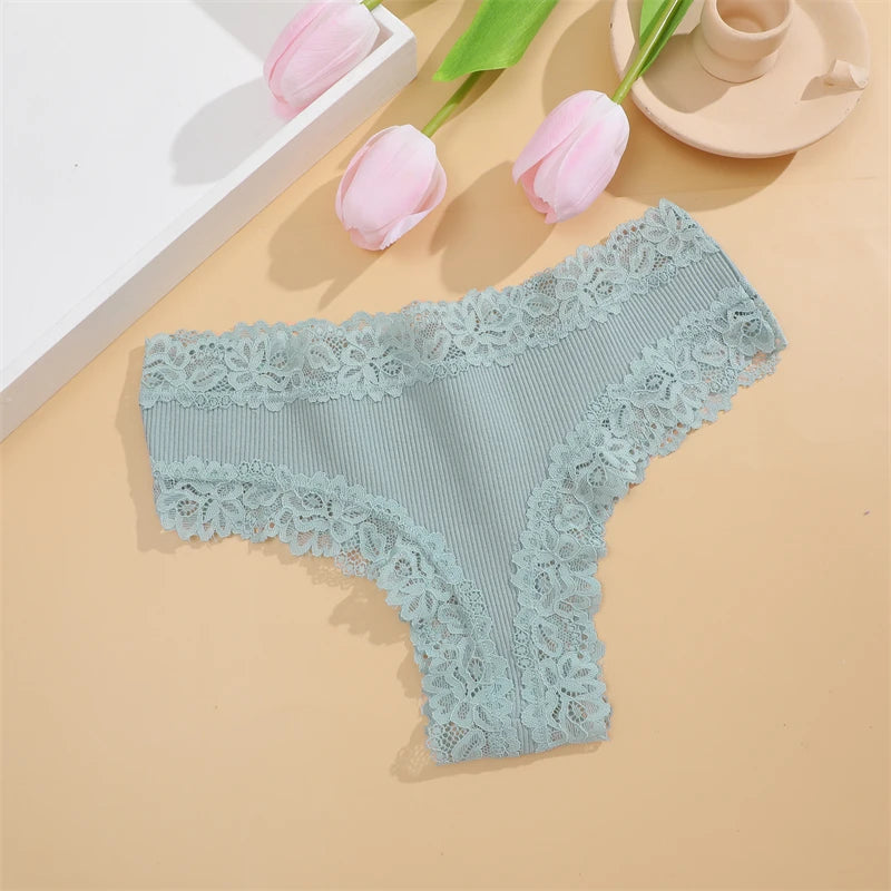 Katoenen kanten slips 5-pack - afbeelding 26