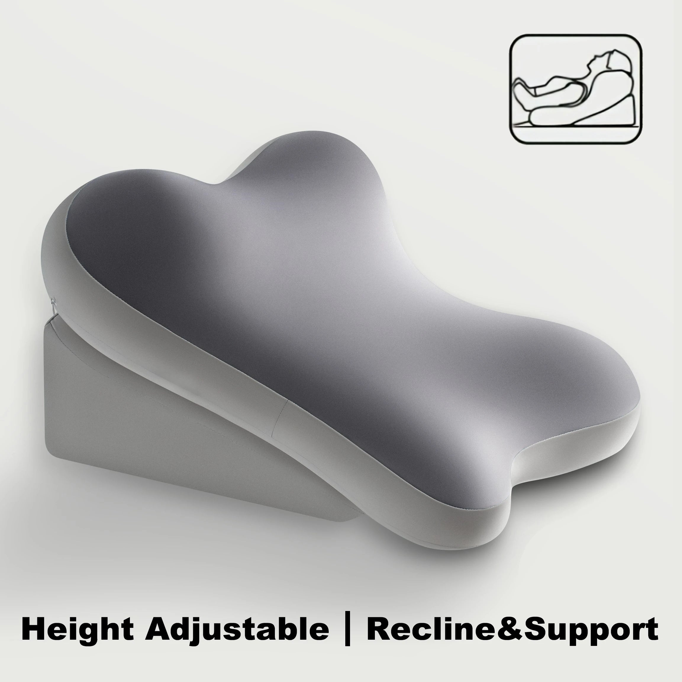 2-delige ergonomische bedwigkussenset