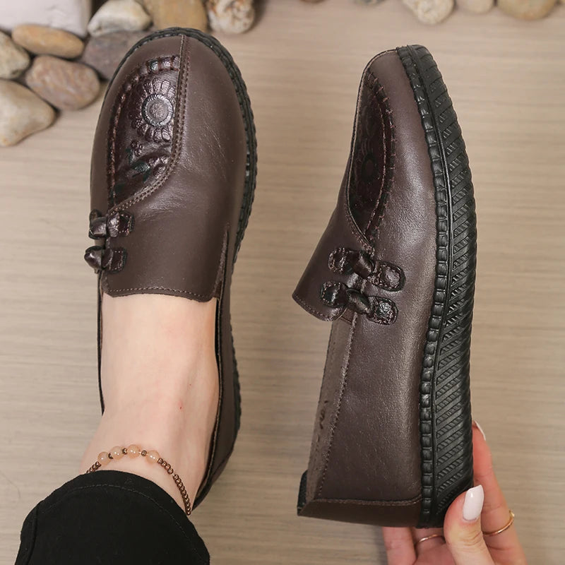 Damesloafers met bloemmotief - afbeelding 4