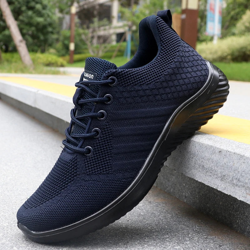 Ademende gebreide herensneakers - afbeelding 7