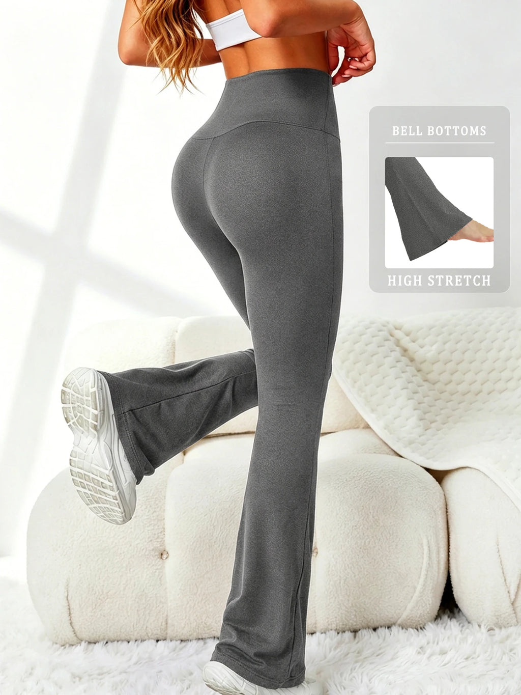 Superzachte flare yoga leggings voor dames