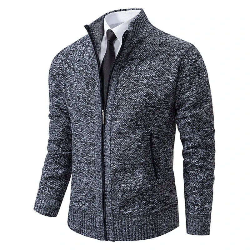 Gebreid herenvest met fleece - afbeelding 28