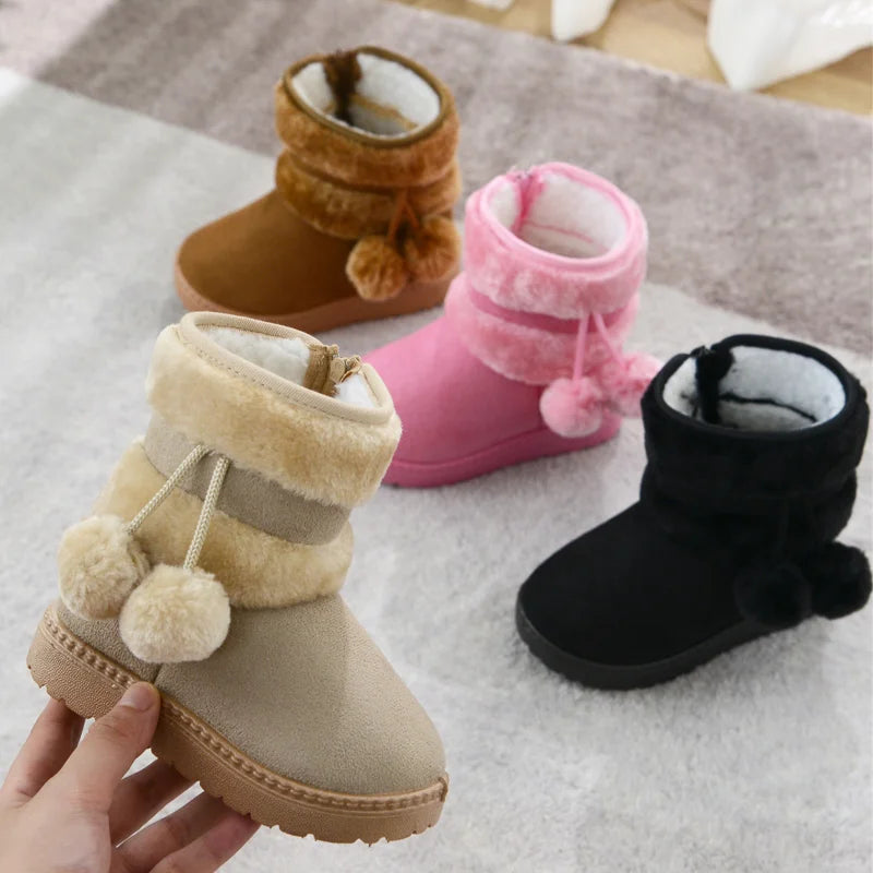 Snowboots met pompons - afbeelding 3