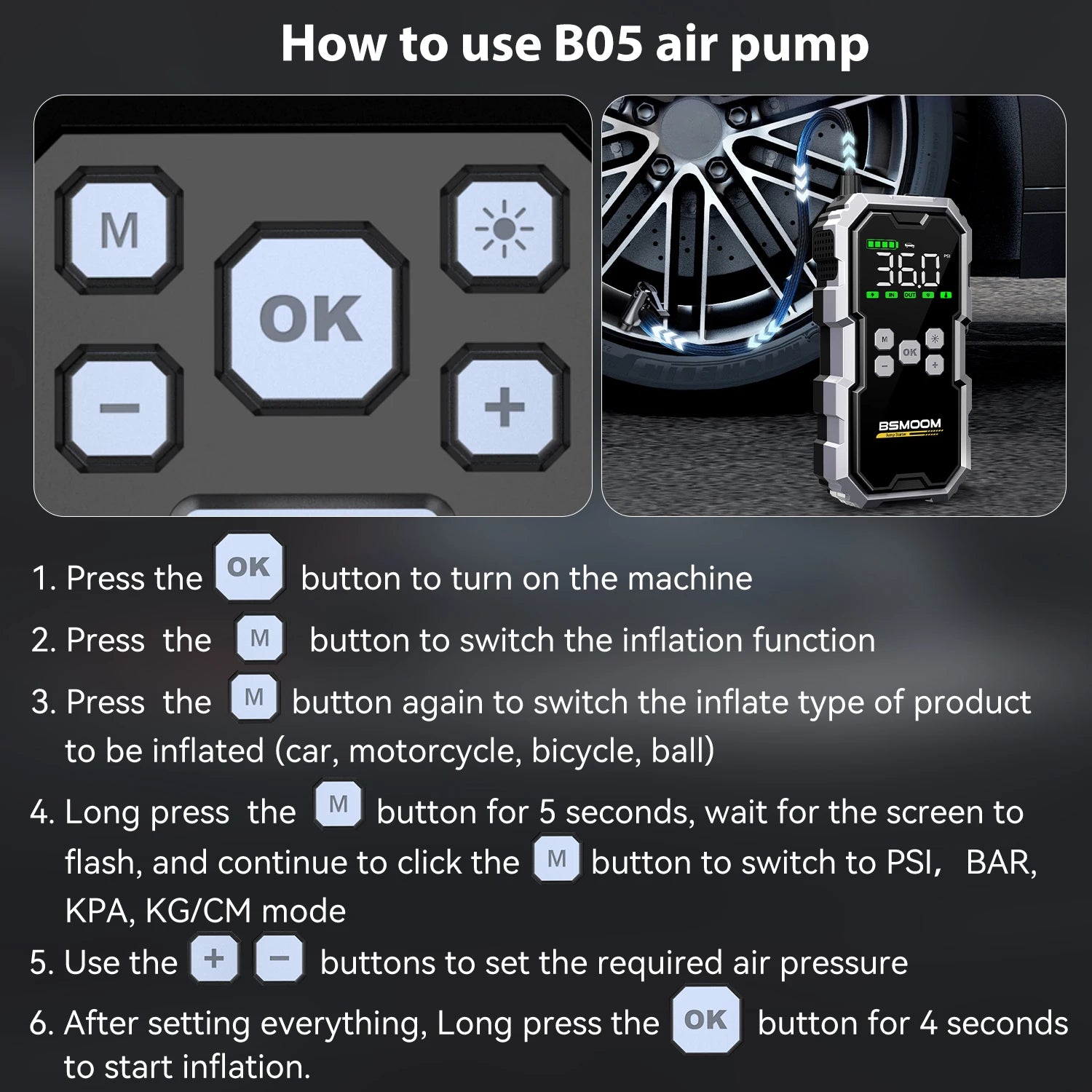 1500A Auto Jumpstarter met Powerbank