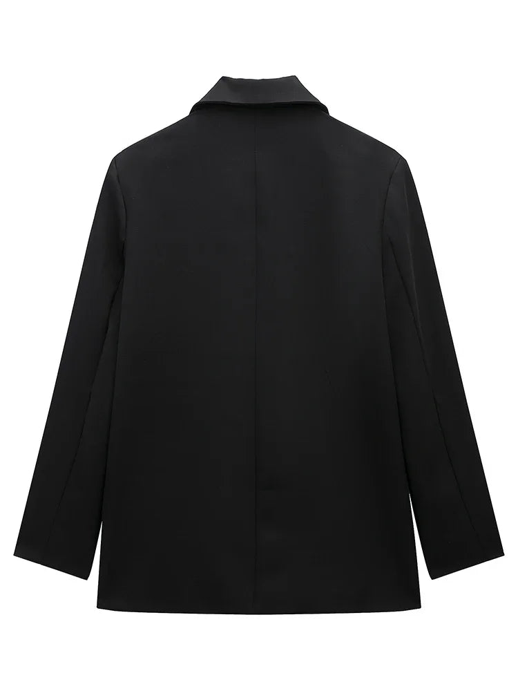 Oversized blazer met dubbele knopenrij - afbeelding 8