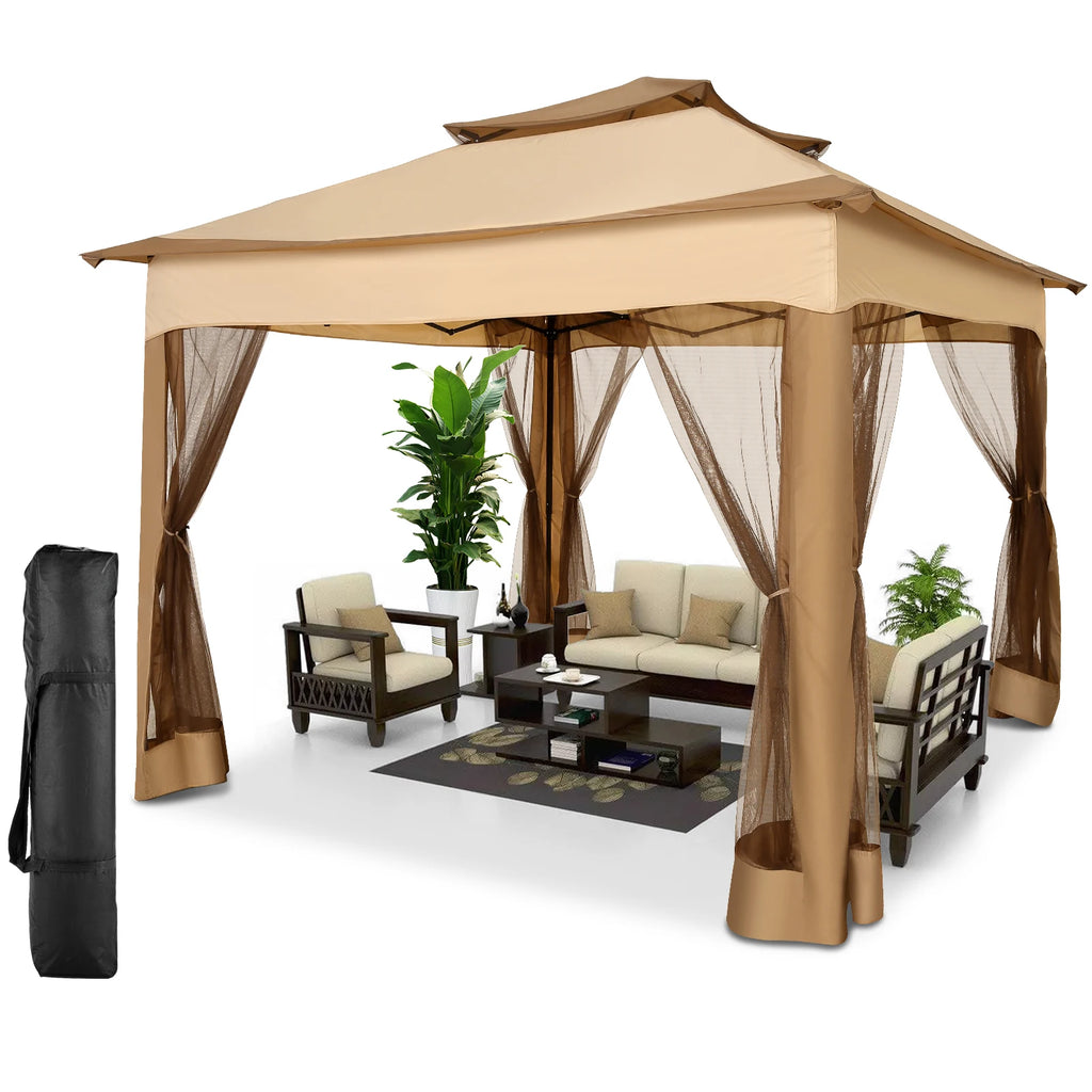 pop-up gazebo tent met muskietennetten