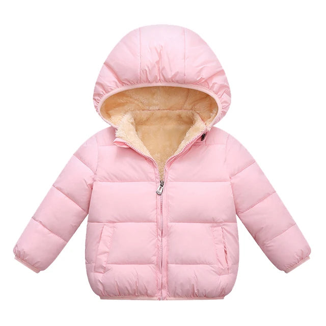 Gevoerde kinderwinterjas met capuchon - afbeelding 20