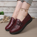 Damesloafers met bloemmotief