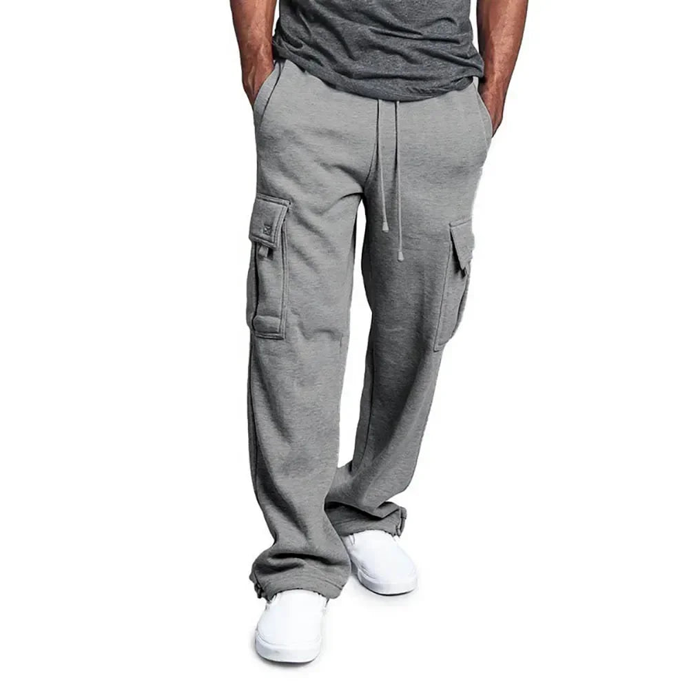 Wijde cargo joggingbroek