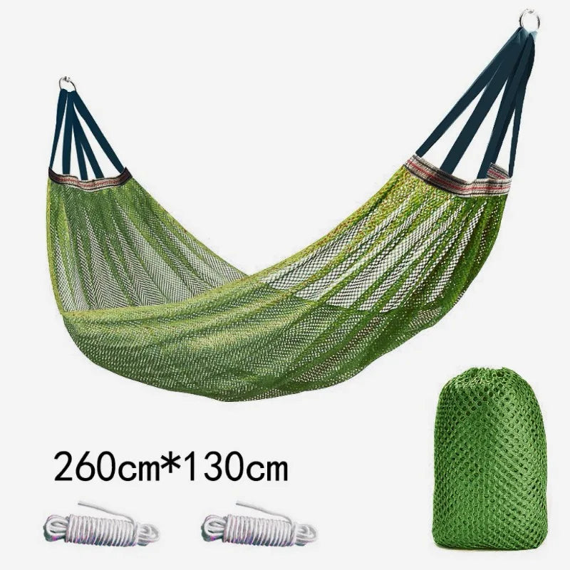 Outdoor hangmat met ice silk mesh materiaal en anti-tip ontwerp