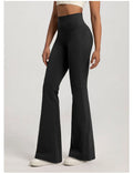 High waisted bell bottom yoga pants voor dames.