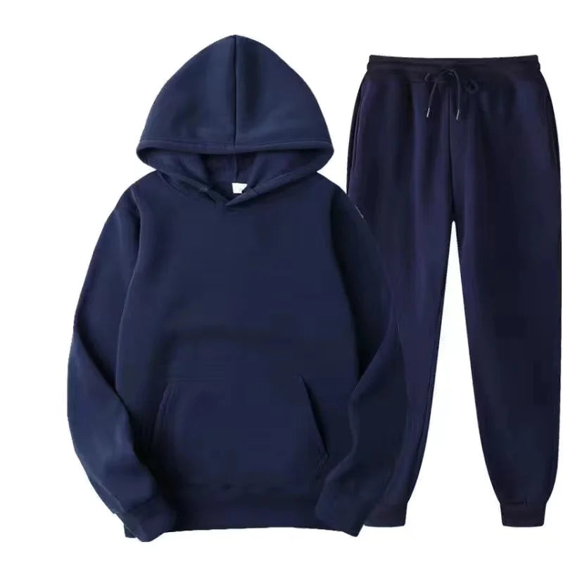 Basic joggingpak met capuchon - afbeelding 6