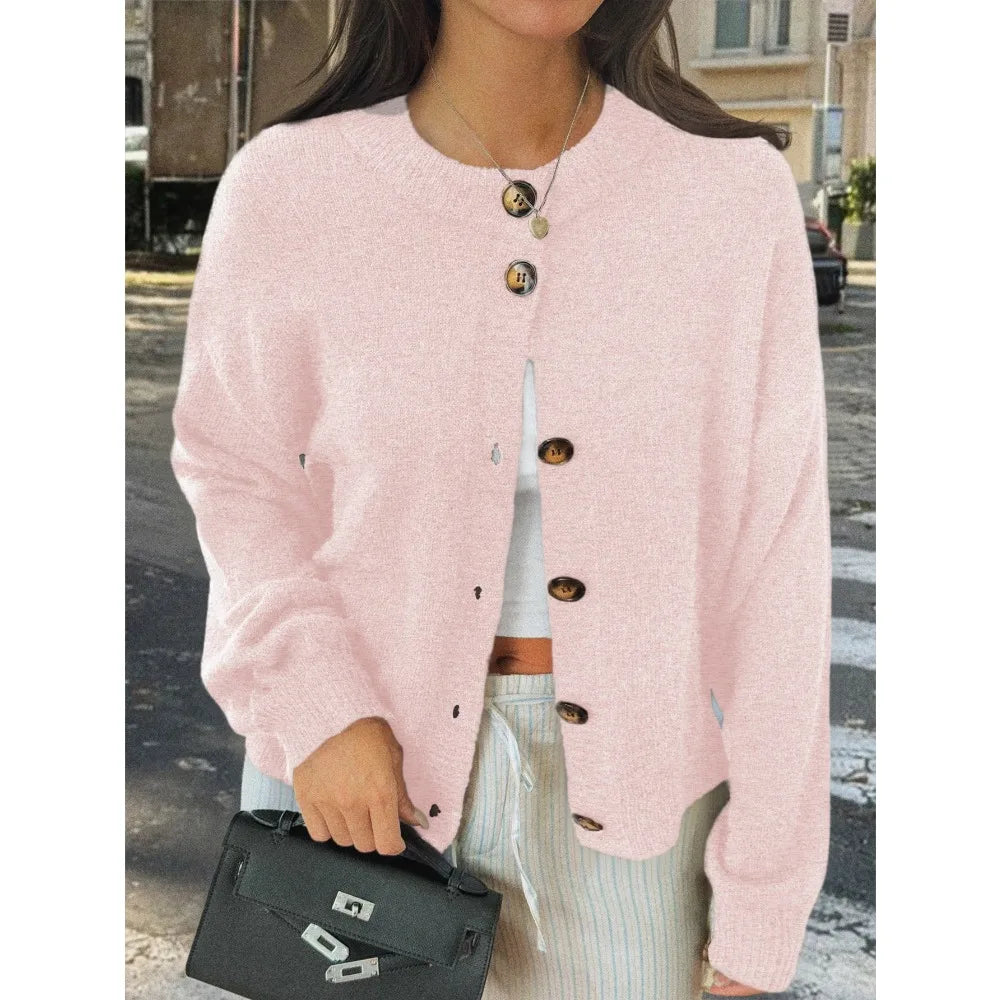 Modieuze dames gebreide cardigan