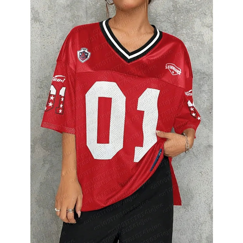 American Sports V-hals T-shirt