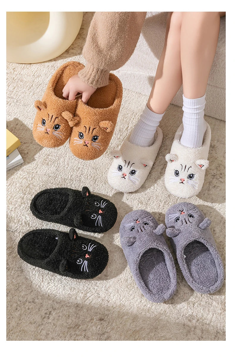 Pluche kattenpantoffels - afbeelding 6