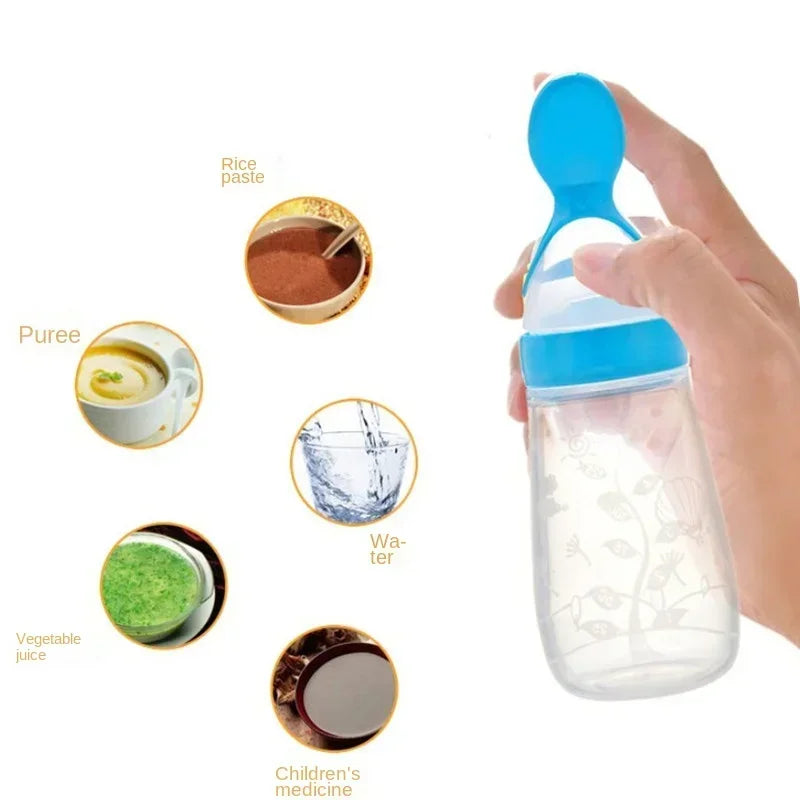 BPA-vrije voedingsfles met lepel