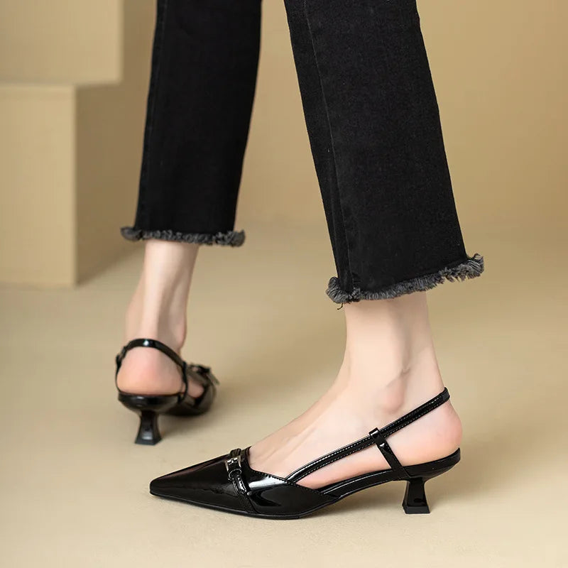 Lakleren slingback pumps - afbeelding 16