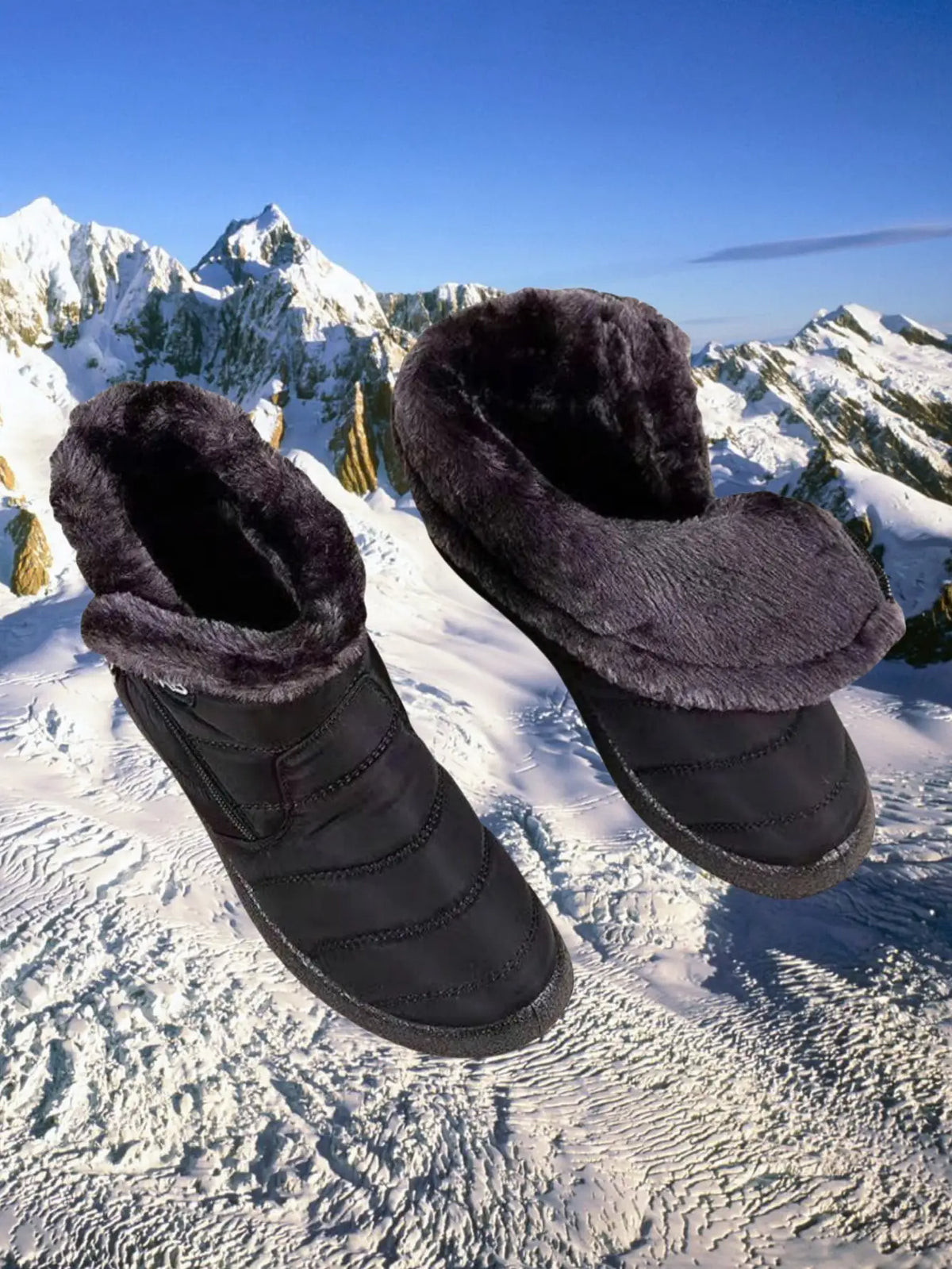 Gewatteerde snowboots met rits - afbeelding 7