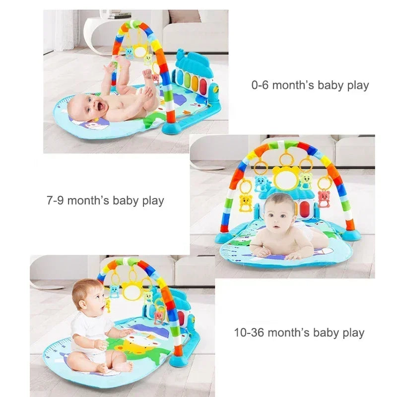 Baby activity gym met muziekpiano en speelmat