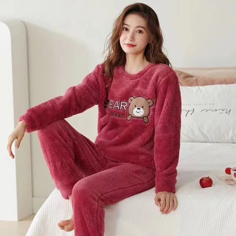 Fleece pyjama met dierenprint - afbeelding 5