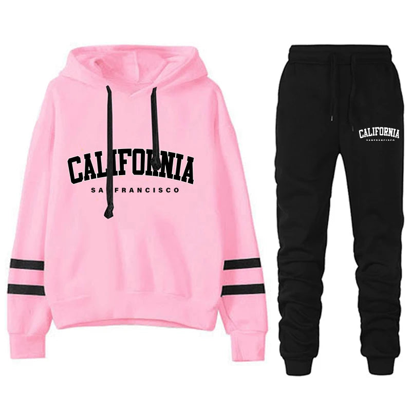 Gestreept hoodie-trainingspak - afbeelding 2